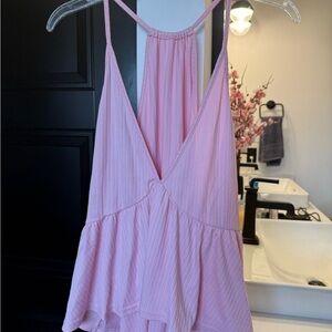 HALARA Light Pink Strappy Tank Top